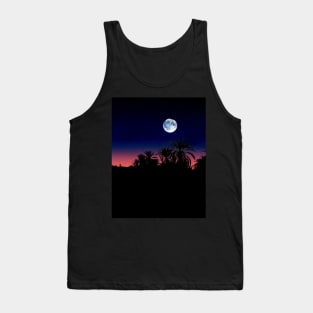 the moon, palm forest Tank Top